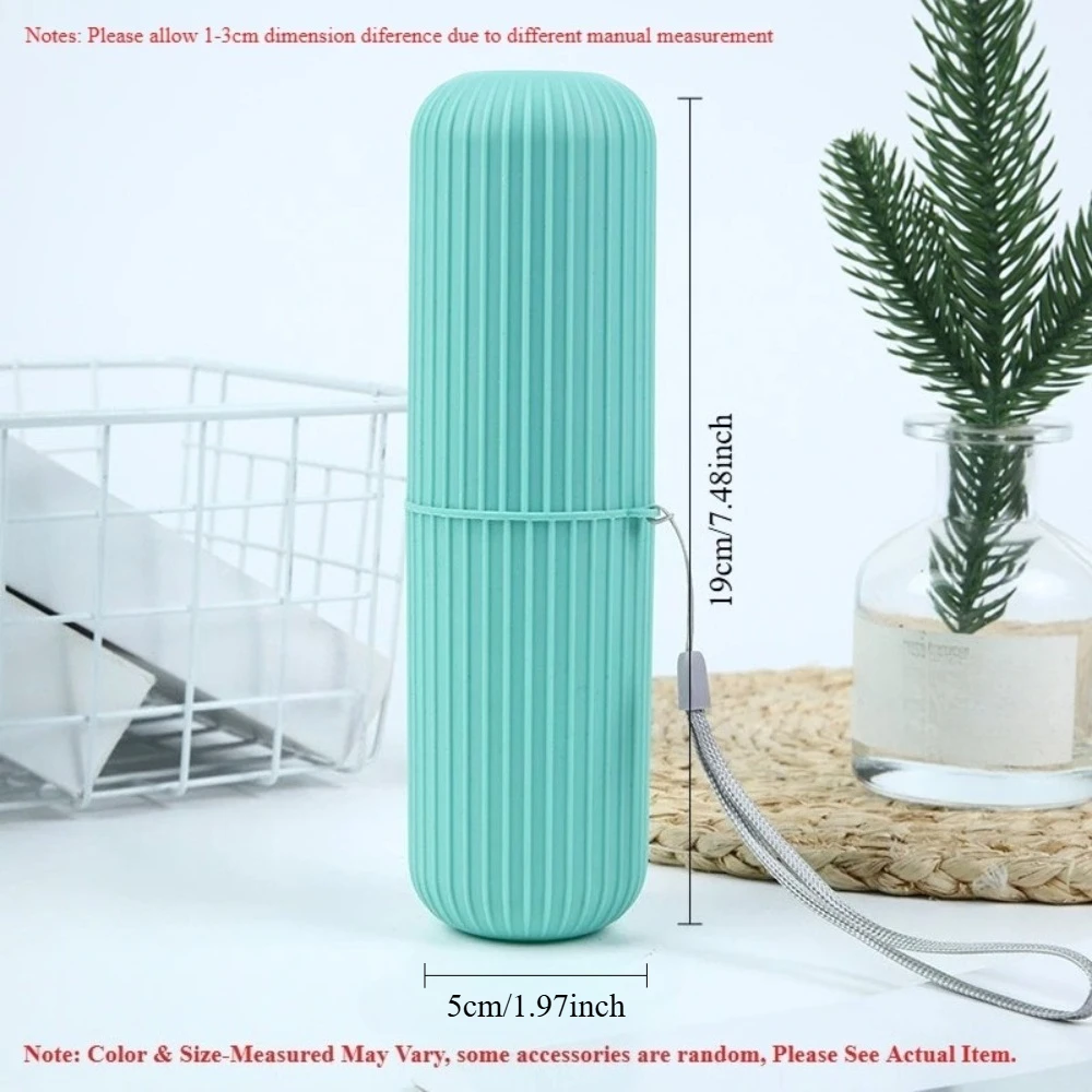 Toothbrush Holder Set - Portable Toothbrush Holder with Toothpaste Compartment