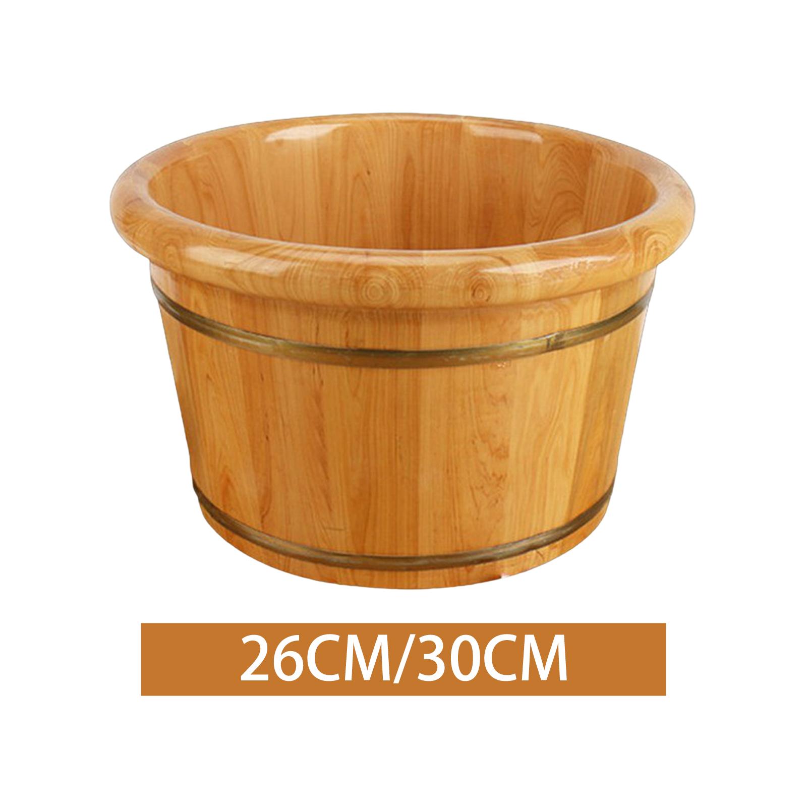 Home Bathroom With Sauna - Foot Bath Barrel Wooden Foot Basin