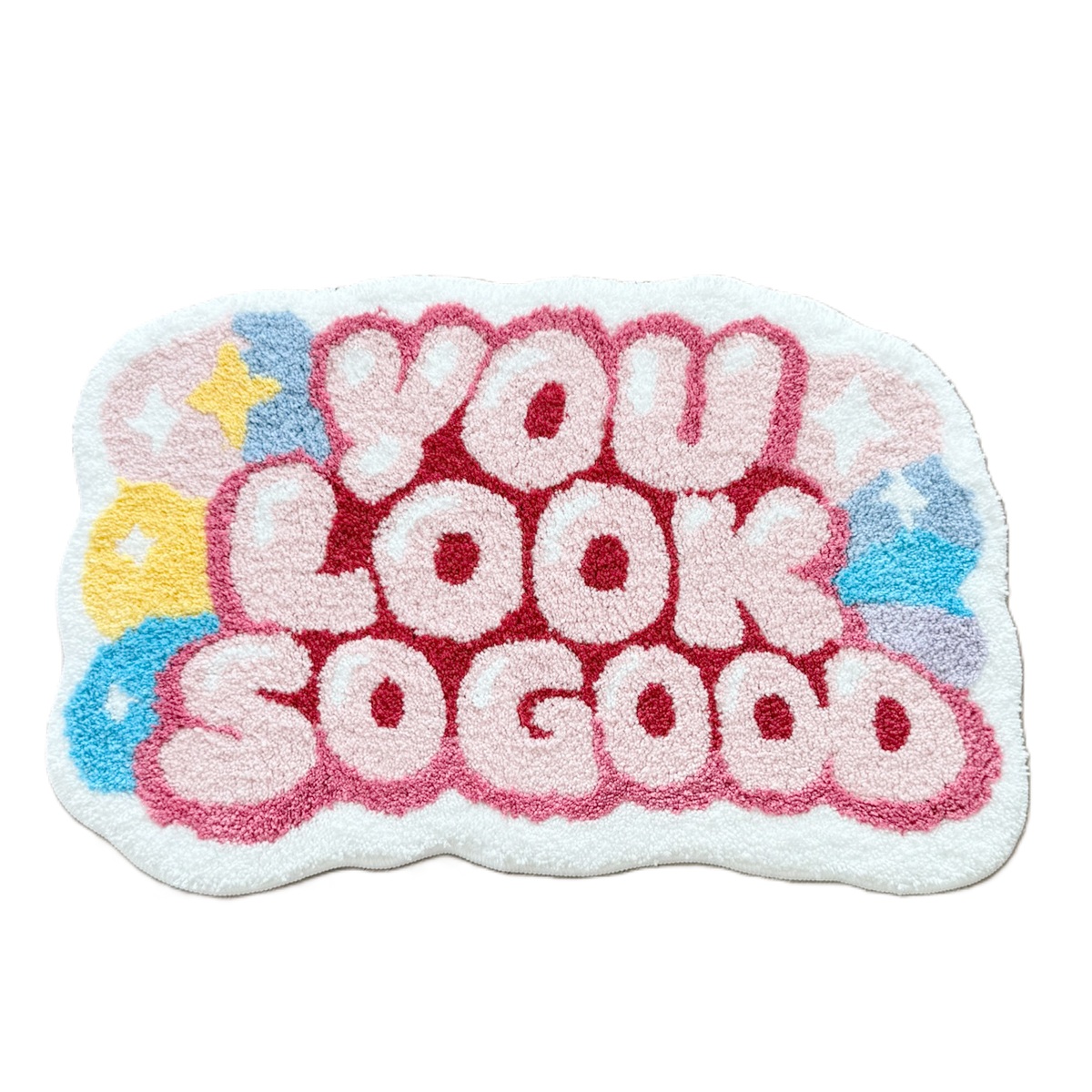 Home Goods Bathroom Vanity - Cute Bubble Letter YOU LOOK SO