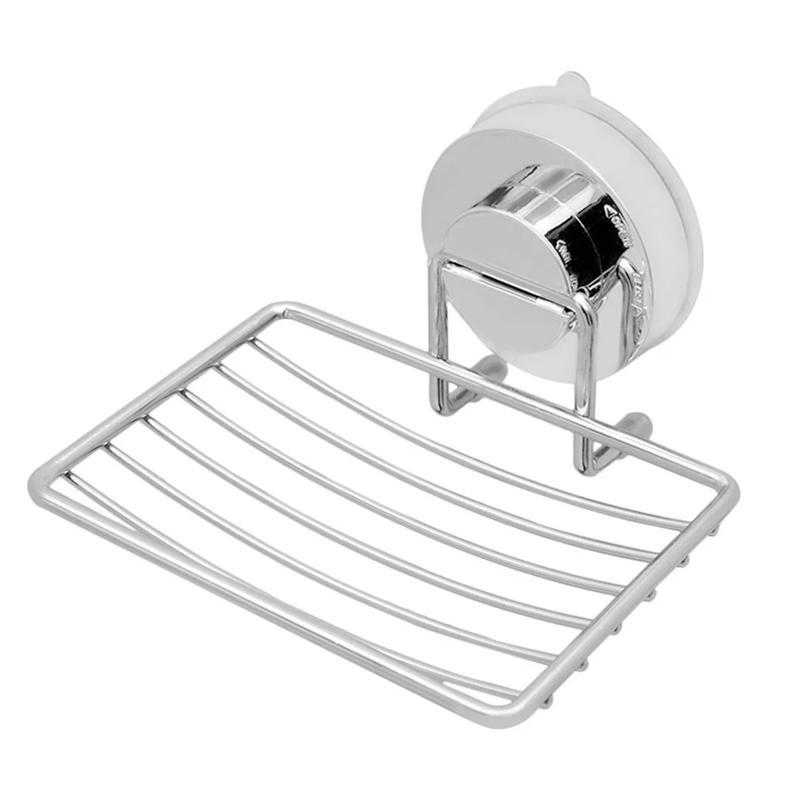 Home Bathroom Equipment - Bathroom Vacuum Suction Cup Silver Soap