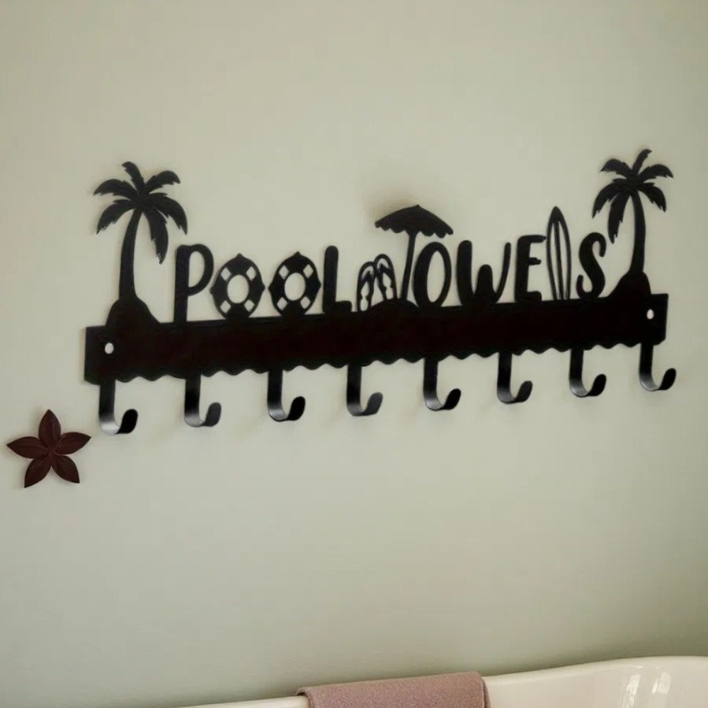 Multi-functions Metal Wall Hoo - Home Bathroom Door Signs 评论和价格