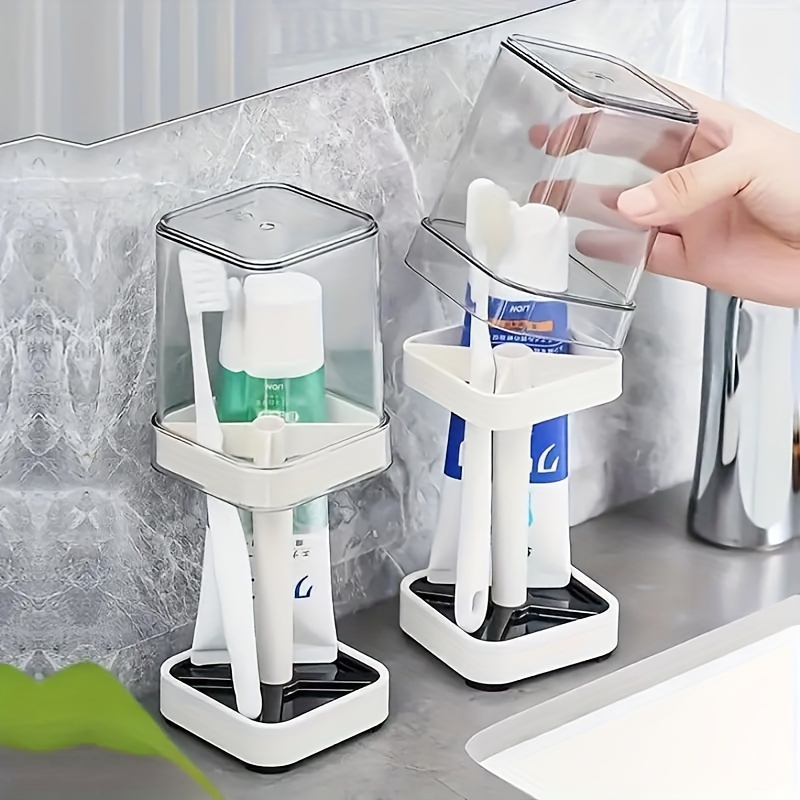 1 Toothbrush Holder with Mouth - Toothbrush Holder Set 评论和价格