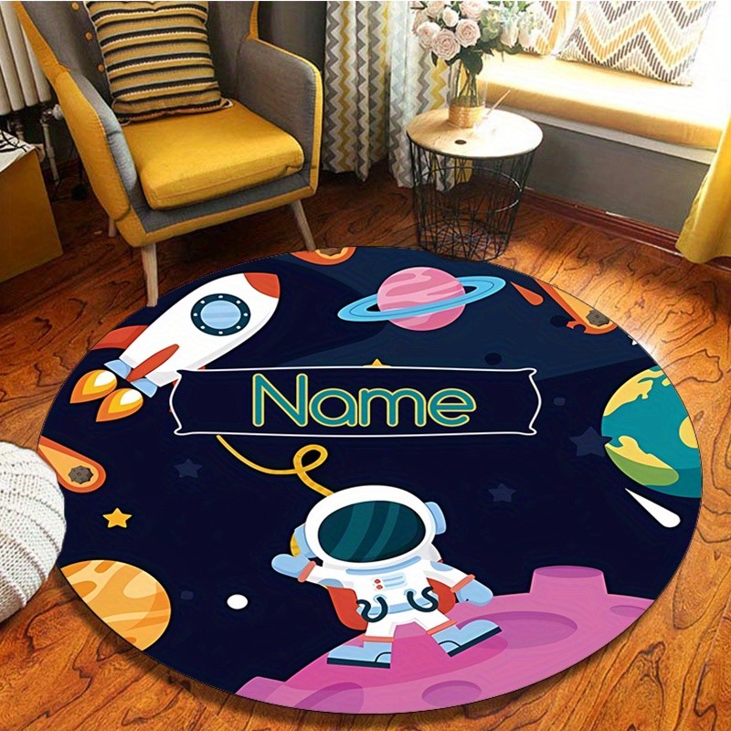 Round Halloween Horse Rug Cust - Home Bathroom Name 评论和价格