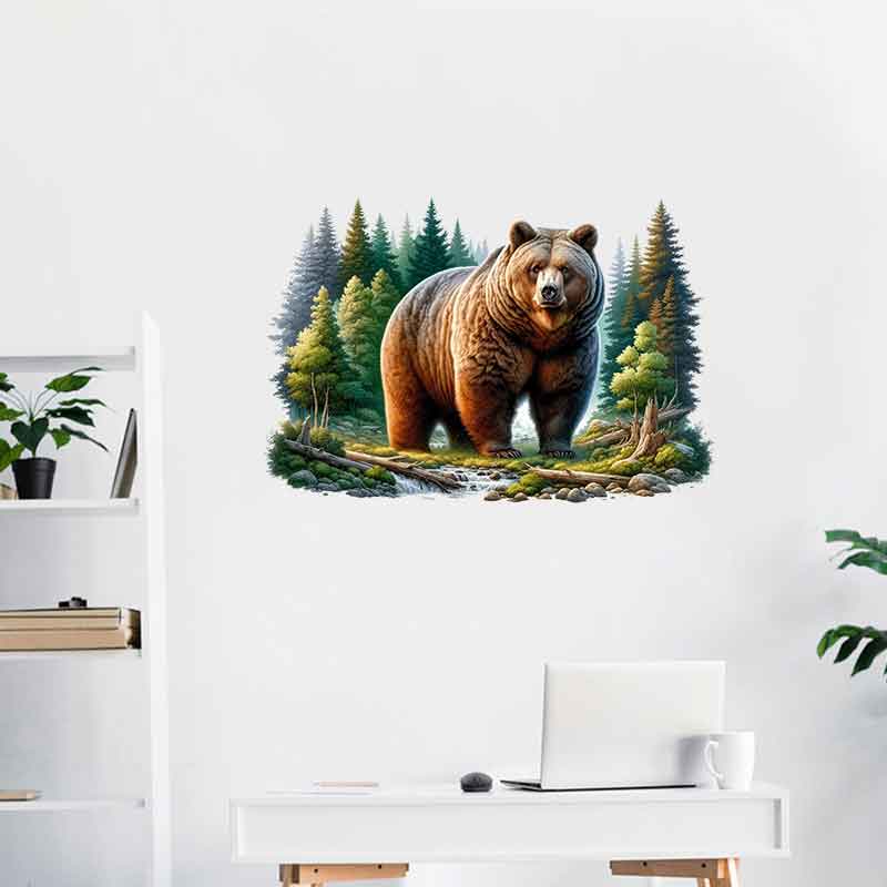 Whimsical Drunk Bear Stickers- - Home Bathroom Tiles Design 评论和价格