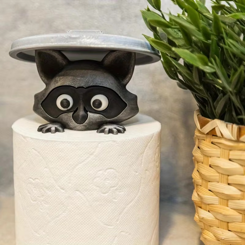 Cute Raccoon Toilet Paper Hold - Home Bathroom Ideas 评论和价格