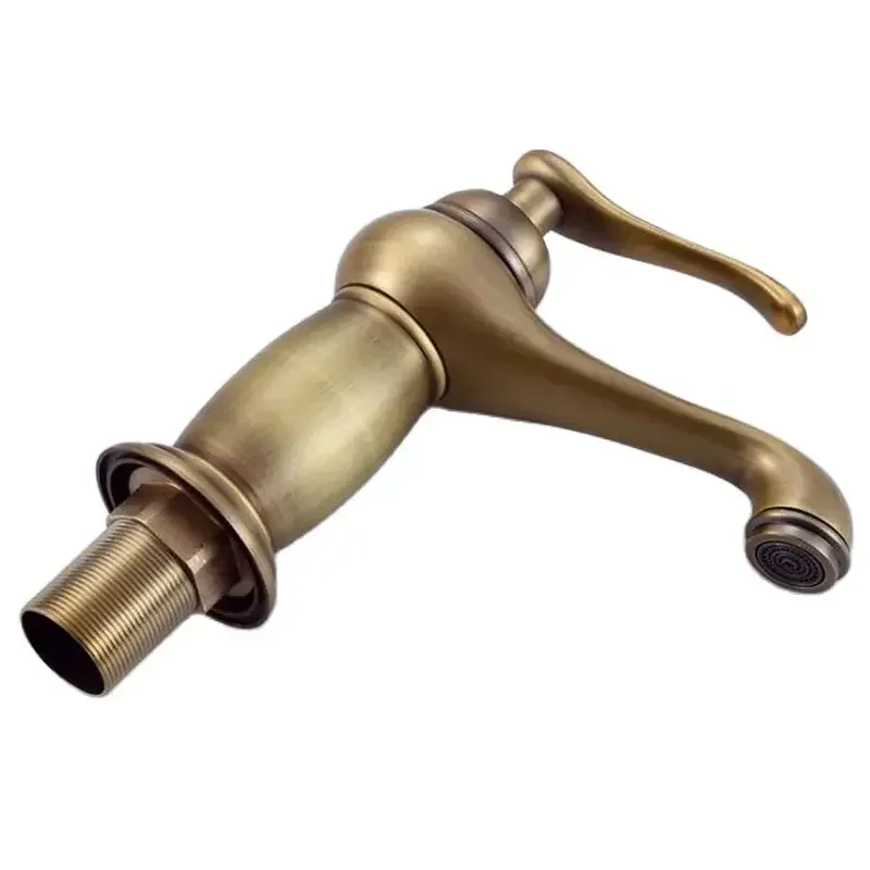 Antique Brass Bathroom Sink Fa - Basin Mixer Tap 评论和价格