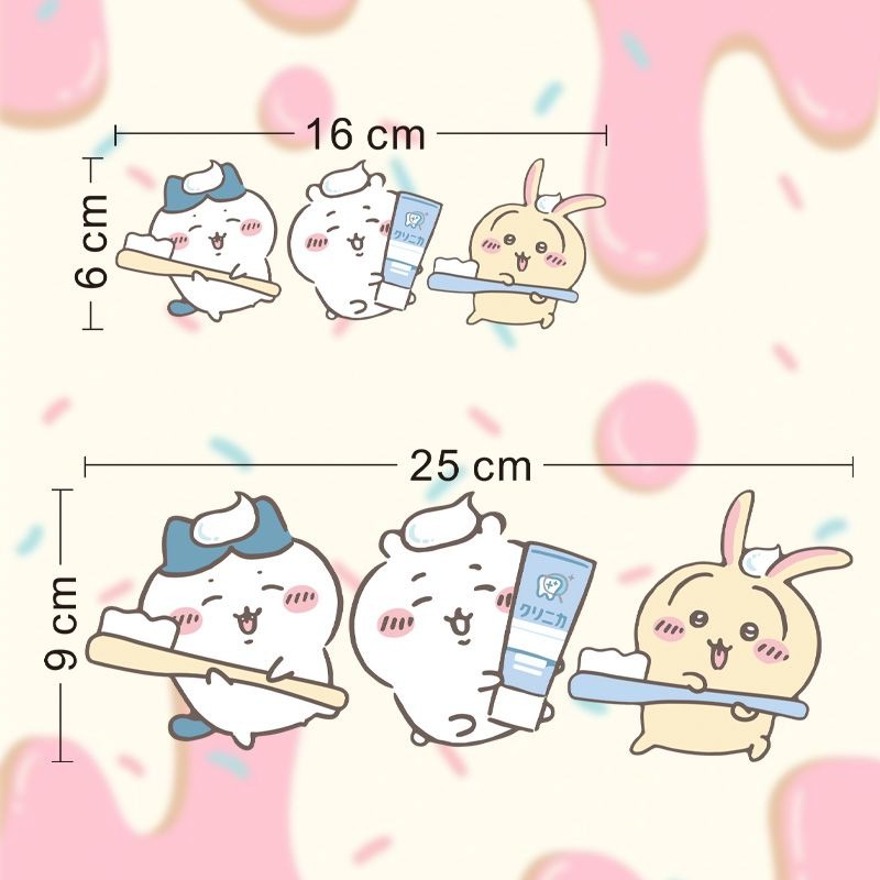 Hot Chiikawa Mirror Stickers S - Home Goods Bathroom Decor 评论和价格