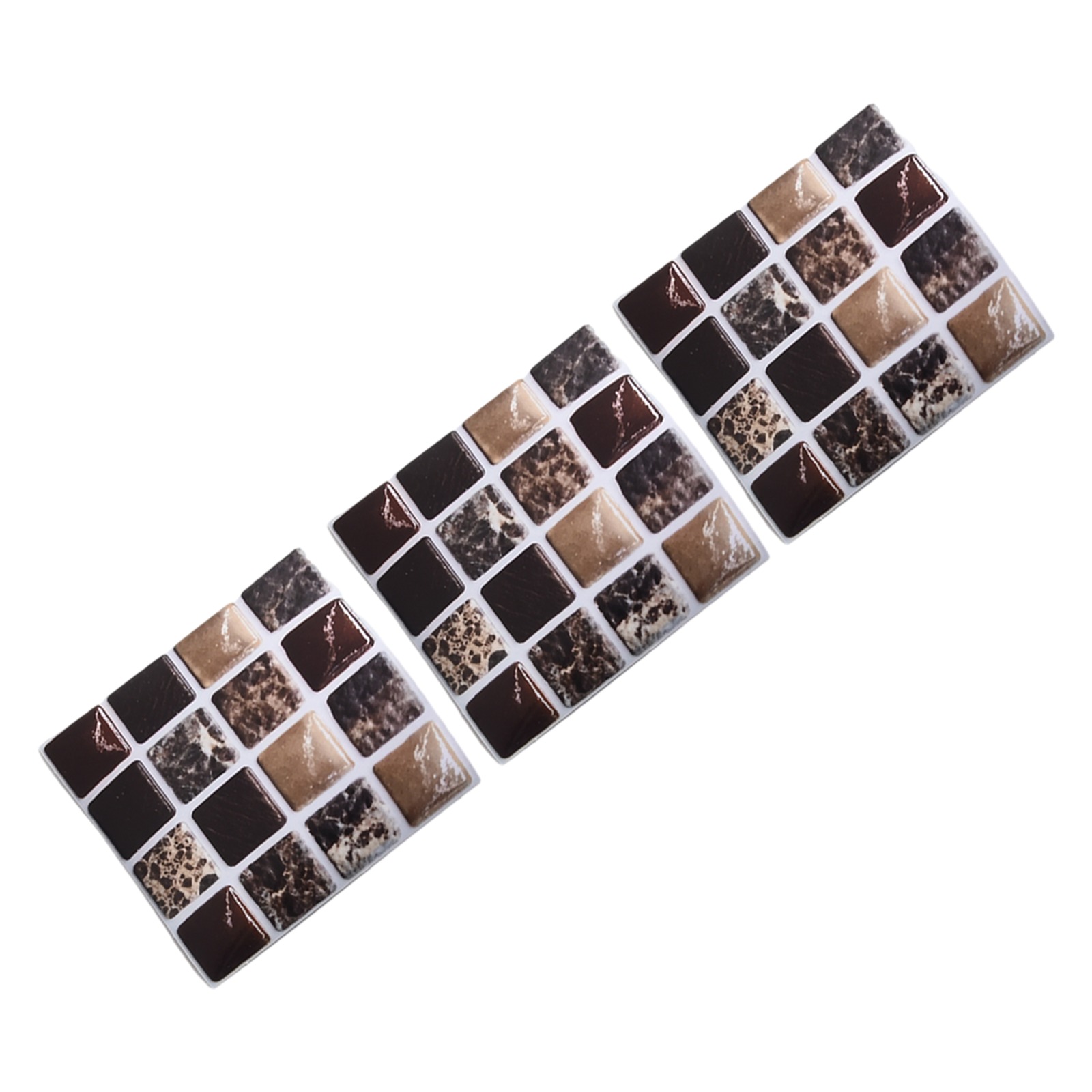 20PCS Mosaic Tile Wall Sticker - Home Bathroom Tiles Design 评论和价格