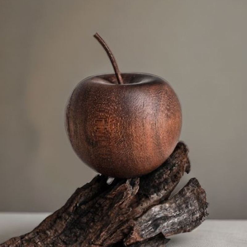 1PCS Of Wooden Apple Shaped Es - Home Bathroom Decor 评论和价格