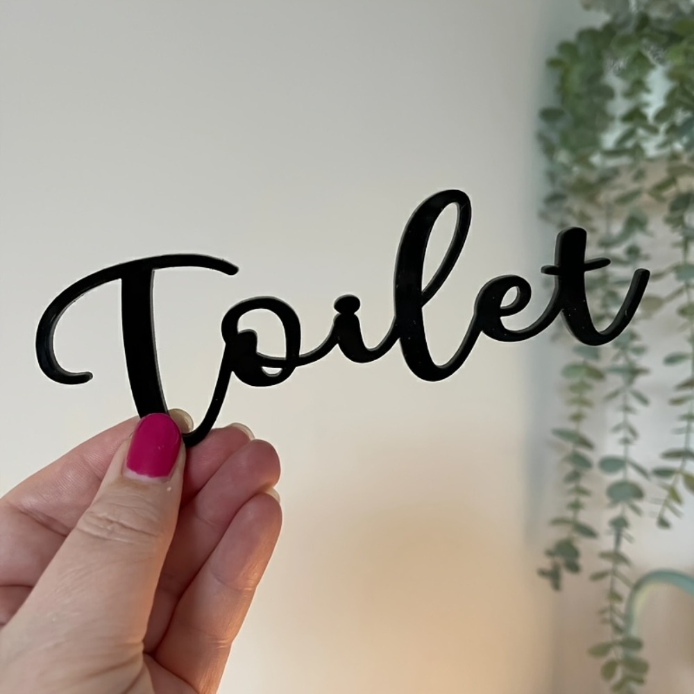 CIFBUY Modern Plastic Letter S - Home Bathroom Door Signs 评论和价格