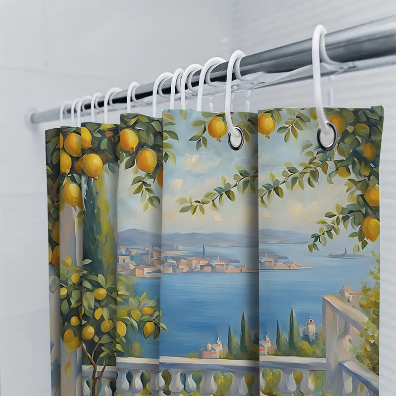 Mediterranean Lemon Garden Sho - Home Bathroom Ideas 评论和价格