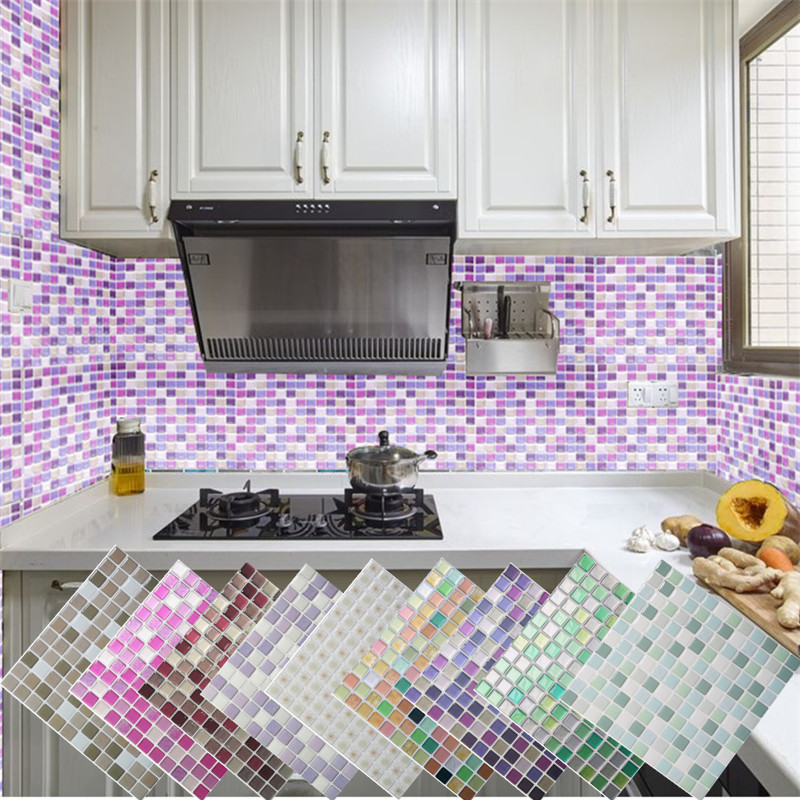 3D Mosaic Wall Mural Tile Stic - Home Bathroom Tiles Design 评论和价格
