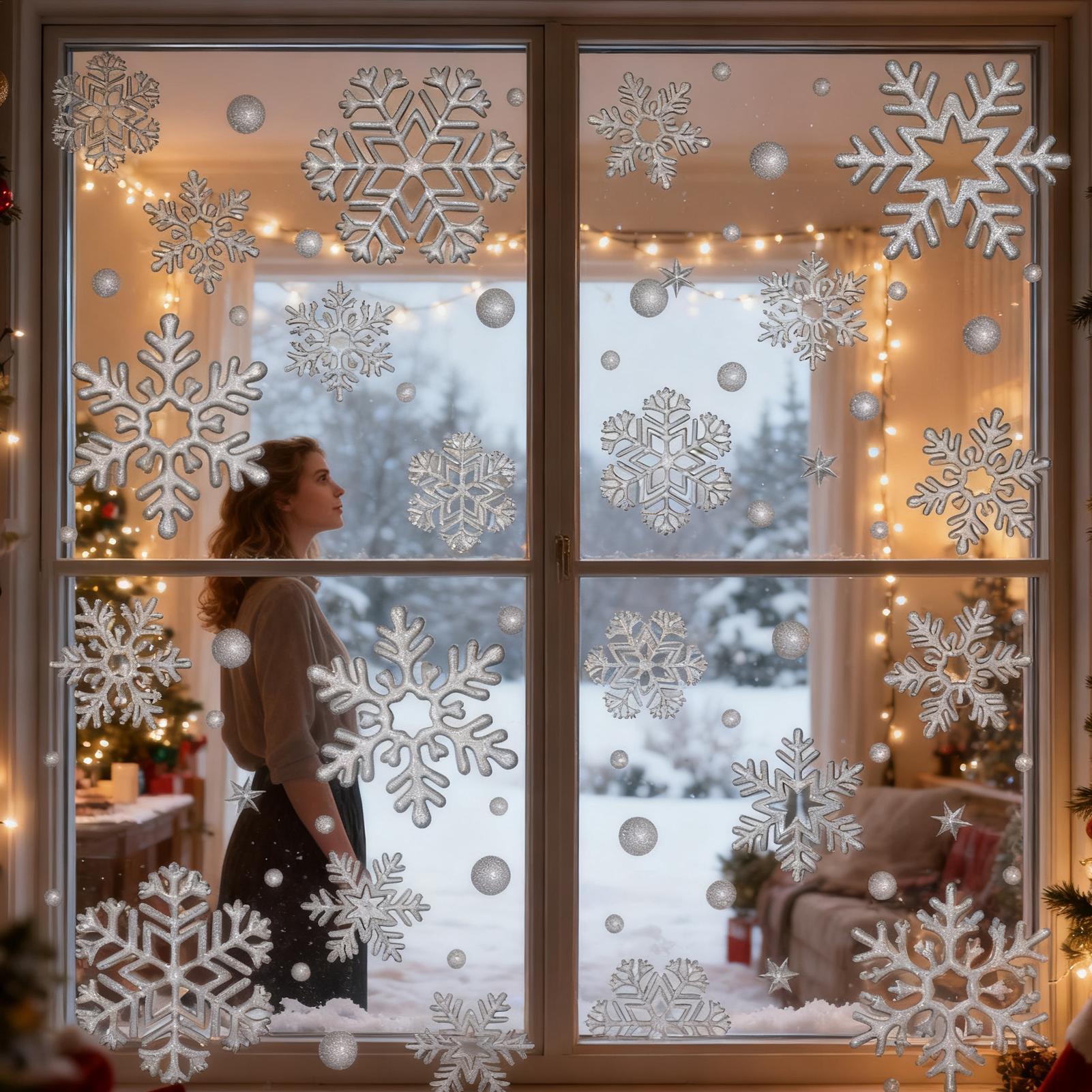 Holiday Window Clings Static R - Home Bathroom Tiles 评论和价格