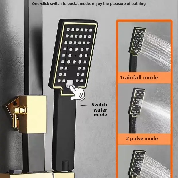 Black Gold Stainless Steel Sho - Home Bathroom Equipment 评论和价格
