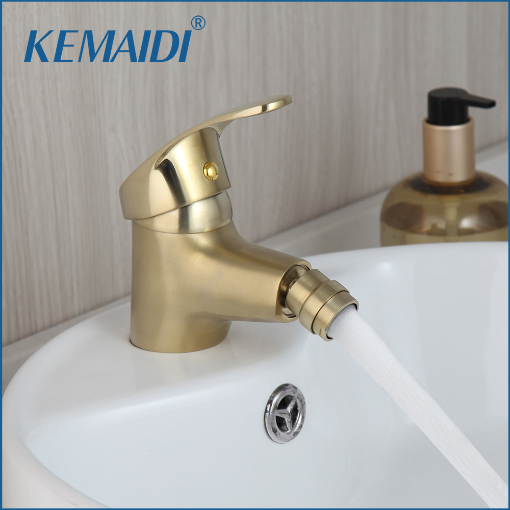 KEMAIDI Brush Gold Bathroom Bi - Basin Mixer Tap 评论和价格