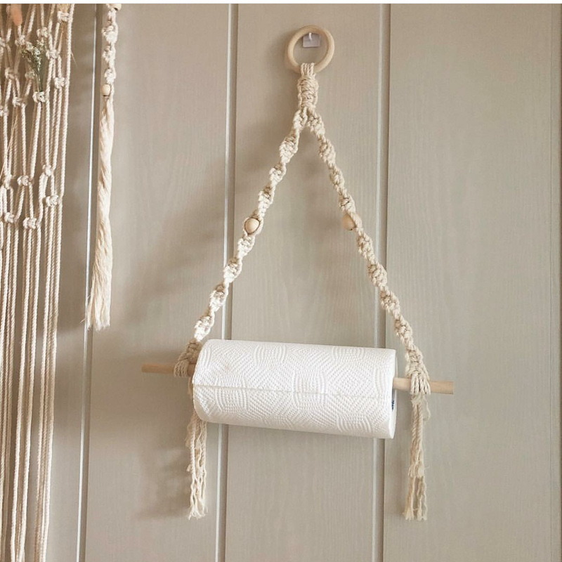 Macrame Paper Towel Holder Mac - Home Bathroom Supplies 评论和价格