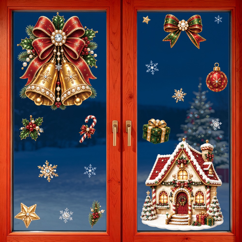 Christmas 2027 New Window Stic - Home Bathroom Tiles 评论和价格
