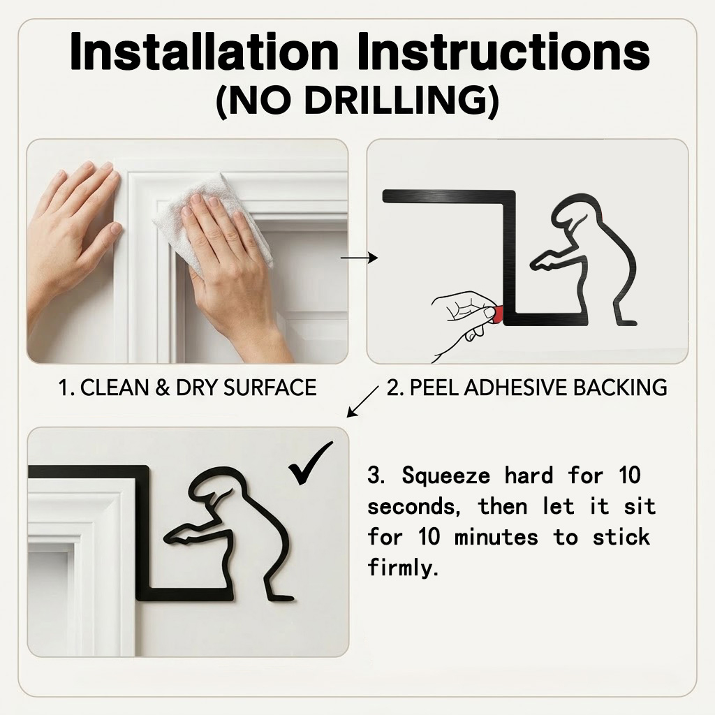 Stainless Steel Funny Bathroom - Home Bathroom Door Signs 评论和价格