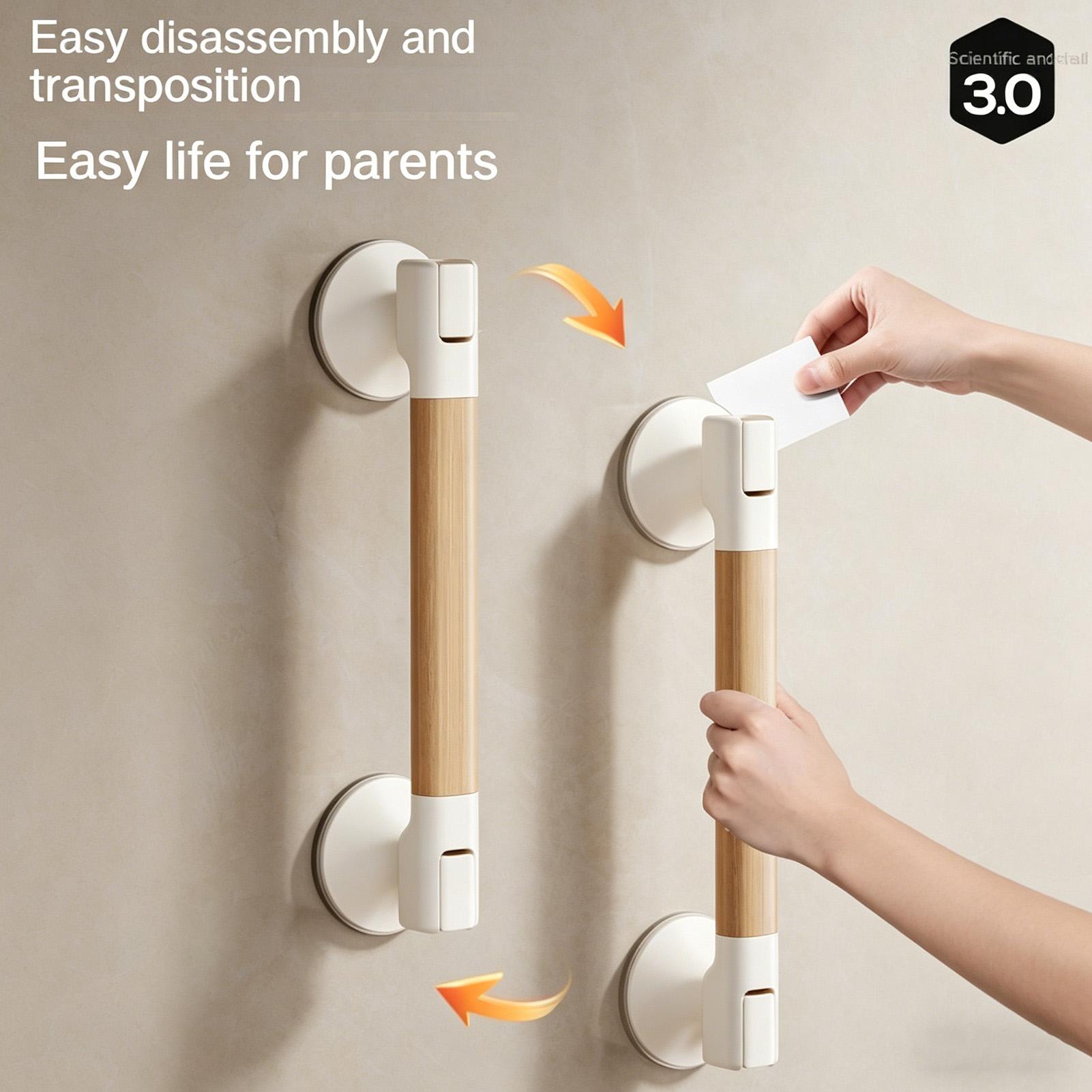 Shower suction cup handle Bath - Home Bathroom Grab Bar 评论和价格