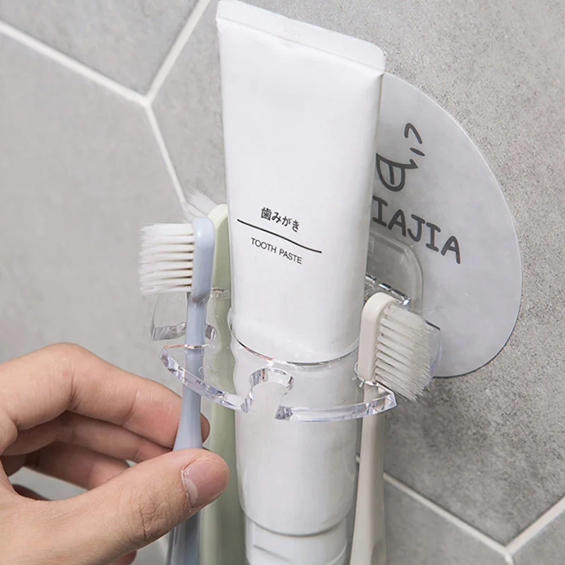 1/3pcs Self Adhesive Toothbrus - Toothbrush Holder Set 评论和价格