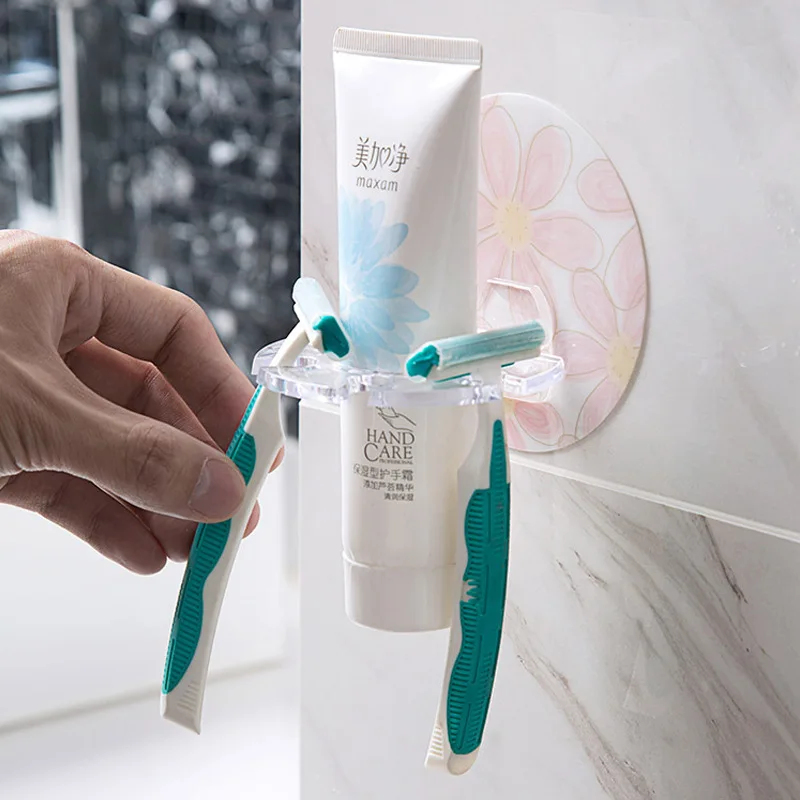 1/3pcs Self Adhesive Toothbrus - Toothbrush Holder Set 评论和价格