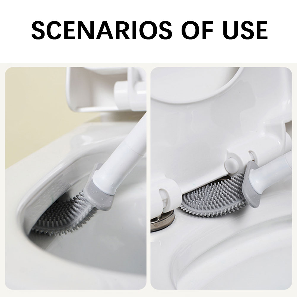 Silicone Toilet Brush With Hol - Home Bathroom Equipment 评论和价格