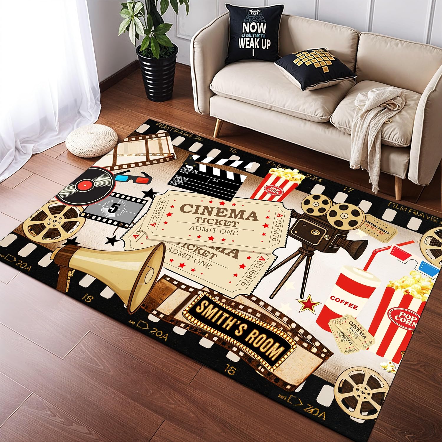 Personalized Name Cinema Carpe - Home Bathroom Name 评论和价格