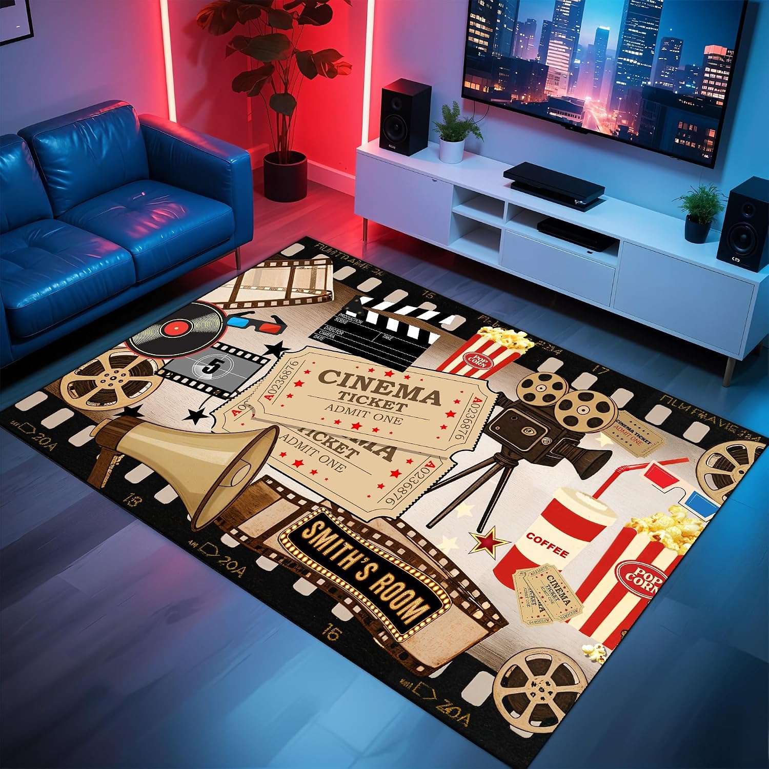 Personalized Name Cinema Carpe - Home Bathroom Name 评论和价格