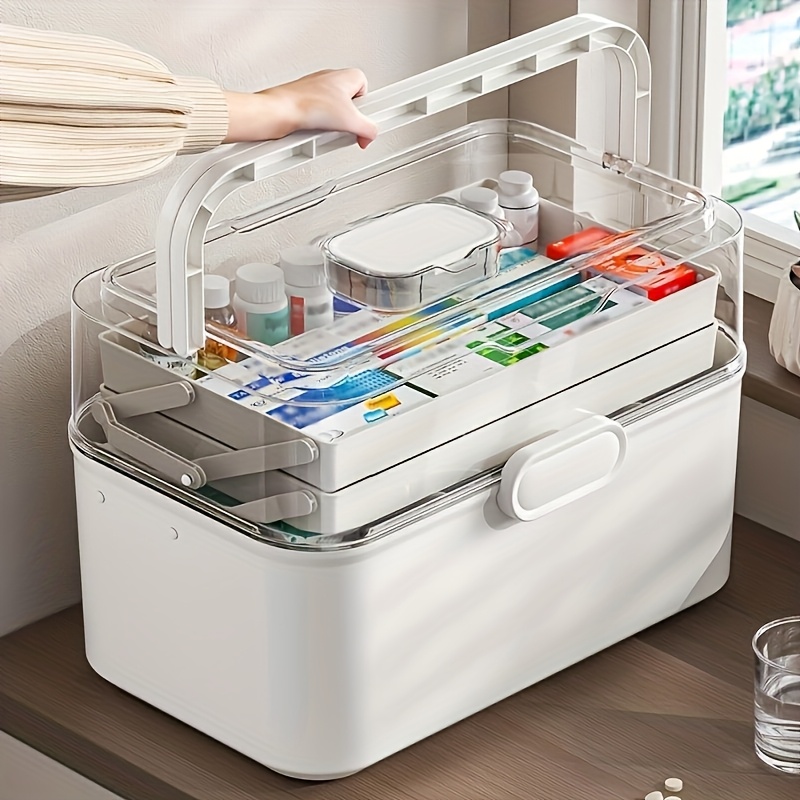 Large Capacity Clear Lid Medic - Home Bathroom Supplies 评论和价格