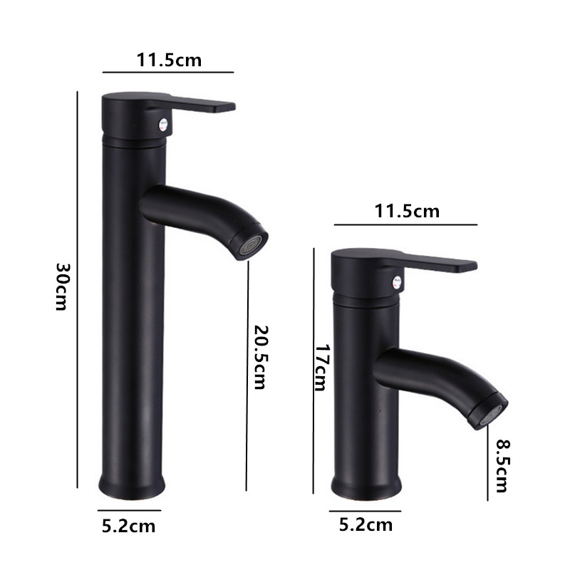 Black Basin Faucet Bathroom Wa - Basin Mixer Tap 评论和价格