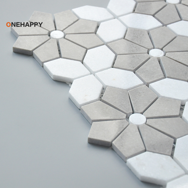 Mosaic Marble Tile for Kitchen - Home Bathroom Tiles Design 评论和价格