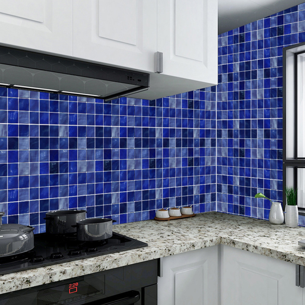 Retro Mosaic Tile Stickers Sel - Home Bathroom Tiles Design 评论和价格