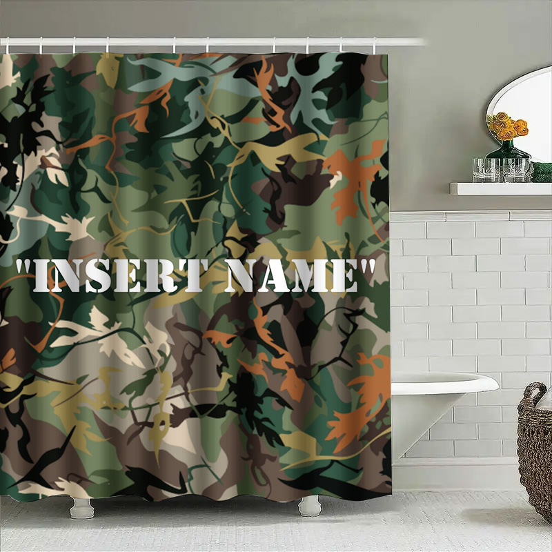 Personalized Camouflage Print  - Home Bathroom Name 评论和价格