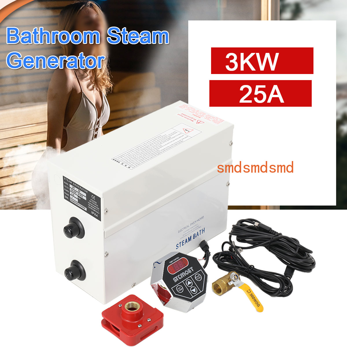 3KW Steam Generator Home Steam - Home Bathroom With Sauna 评论和价格