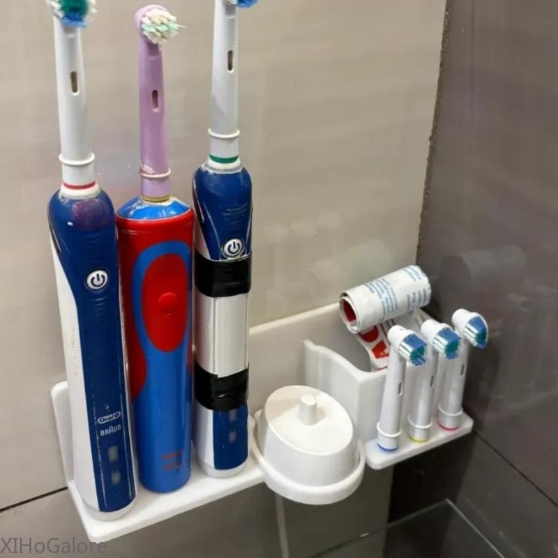 3D Printed Wall Mount Toothbru - Toothbrush Holder Set 评论和价格
