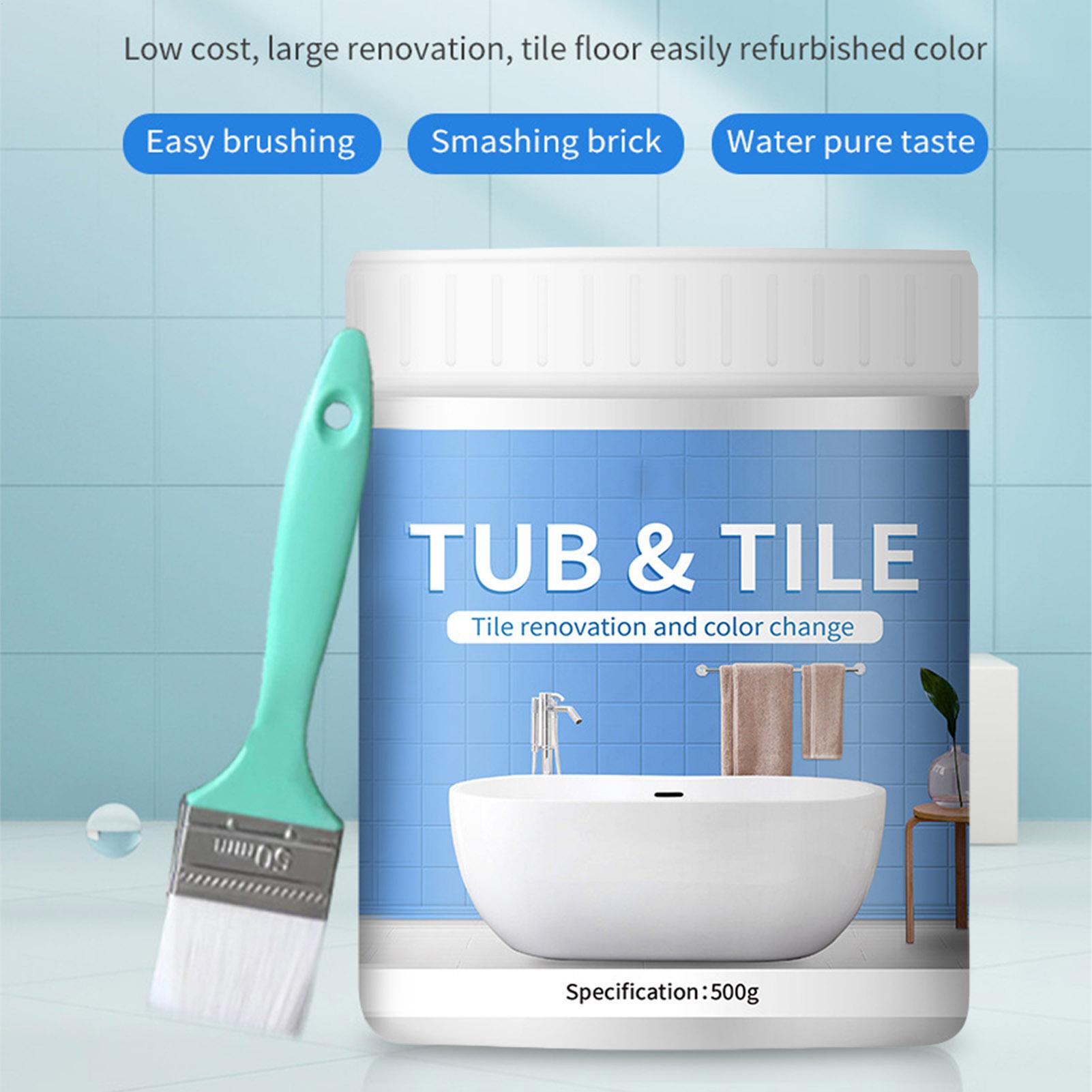 Bathroom Tile Paint Kit 500g W - Home Bathroom Tiles 评论和价格